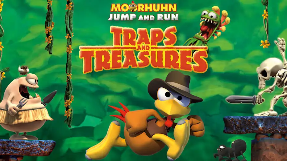 [NS]莫汉翡翠跑跳大冒险：陷阱和珍宝|Moorhuhn Jump and Run: Traps and Treasures-猫叔电玩