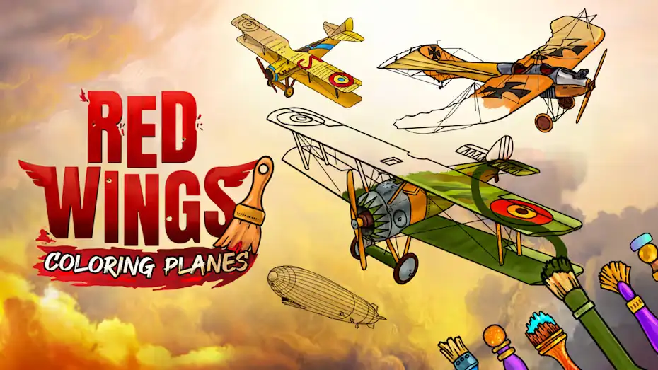 [NS]红色翅膀：彩色飞机|Red Wings: Coloring Planes-猫叔电玩