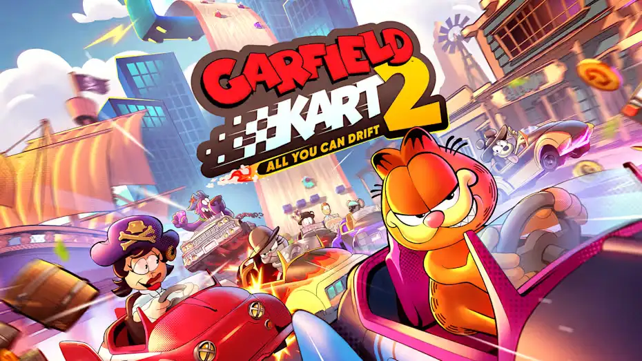 [NS]加菲猫卡丁车2：漂移无极限|Garfield Kart 2: All You Can Drift中文-猫叔电玩