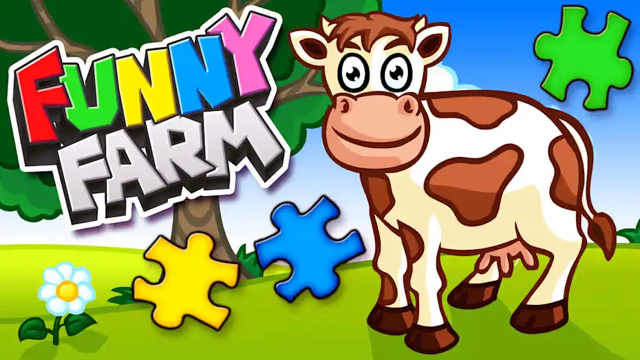 [NS]儿童和幼儿的有趣农场动物拼图游戏|Funny Farm Animal Jigsaw Puzzle Game for Kids and Toddlers中文-猫叔电玩